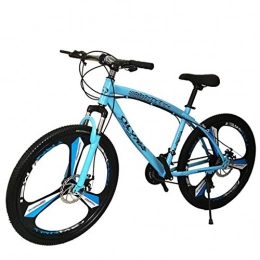 XXY Bici XXY Alta Acciaio al Carbonio Mountain Bike Ruota Integrato Freno a Disco Uomo Biciclette e variabile Donne di et velocit della Bicicletta Vari Colori (Color : Blue, Size : 27 Files)
