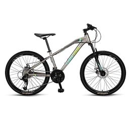 Yirunfa Mountain Bike in Alluminio da 24 Pollici, Freni a Disco e Cambio da 27 velocità, Bicicletta per Ragazzi, Ragazze, Donne e Uomini Hardtail MTB Mountain Bike vestibilità: 130-170 cm