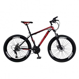 Yunyisujiao Mountain Bike Yunyisujiao Mountain Bike, Bici con Freno A Doppio Disco A 21 velocità da 26 Pollici, Bici Ad Assorbimento degli Urti A velocità Variabile per Adolescenti Adulti (Color : Red)