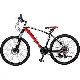 YXACETX Bicicletta da Montagna A 24 velocità in Alluminio da 26 Pollici con Forchetta A Sospensione Red