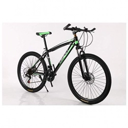 ZUQIEE Bici ZUQIEE Mountain Bike. Outdoor Sport Mountain Bikes Biciclette 2130 Costi Shimano HighCarbon Telaio in Acciaio a Doppio Freno a Disco (Color : Green, Size : 27 Speed)