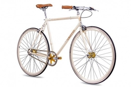 CHRISSON Bicicletas de carretera 28 pulgadas Vintage carreras Urban Cilindro de CHRISSON fgs-212 CrMo Gent 2016 con 2 G Kick Shift Crema
