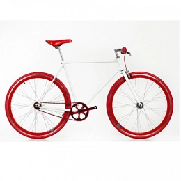 Desconocido Bicicleta Bicicleta blanco detalles rojos