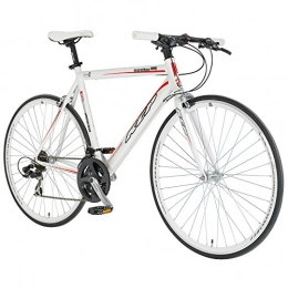 Unbekannt Bicicleta Bicicleta de carreras KCP Run, de aluminio, 28 pulgadas, 21 marchas, sistema Shimano, 56 cm, color blanco, 71, 1 cm, tamaño Rahmenhöhe: 59 cm, tamaño de rueda 28.00