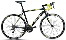 Bicicleta de carreras Montana Zerow de 28 pulgadas, 24 marchas., color negro/amarillo, tamaño 55 cm, tamaño de rueda 28.00