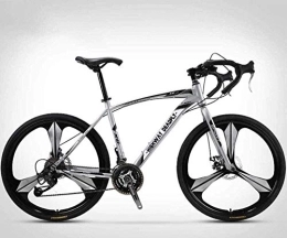 KRXLL Bicicleta Bicicleta de carretera de 26 pulgadas Bicicletas de 27 velocidades Freno de disco doble Cuadro de acero de alto carbono Bicicleta de carretera Carreras para hombres y mujeres Solo para adultos-F