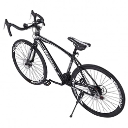 Bafei Bicicleta Bicicleta de carretera de 26 pulgadas Freno de disco doble 700c Ruedas de alto rendimiento Bicicleta de cercanías Bicicleta de cercanías de ciudad para hombres y mujeres Acero de alto carbono de 21