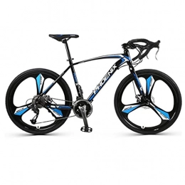 M-YN Bicicleta Bicicleta De Carretera De 700c Para Hombres, 21 Velocidades De Freno De Disco, Suspensión Completa Aleación De Aluminio Bicicleta De Carretera De Doble Disco Para Viizadores, Hombres Y Muj(Color:azul)