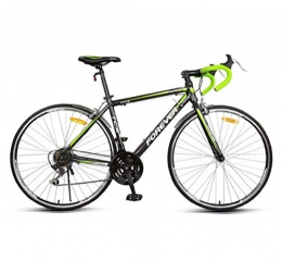 Creing Bicicletas de carretera Bicicleta De Ciudad 21-Velocidades Bici Marco de Aleación de Aluminio para Adultos, Green