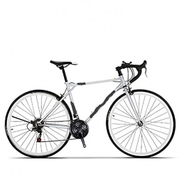 WXXMZY Bicicleta Bicicleta De Montaña, Horquilla Delantera De 21 Velocidades, Frenos De Doble Disco Para Hombres Y Mujeres, Bicicleta De Montaña Con Cuadro De Acero Al Carbono De Alta Resistencia ( Color : Silver )