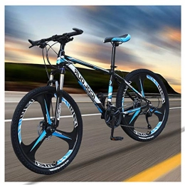 M-TOP Bicicleta Bicicleta de Montaña Mujer con Freno de Disco, Bicicletas de Carretera de Carbono Acero con Suspensión Frenos, Bicicleta para Adultos Unisex, Azul, 27 Speed