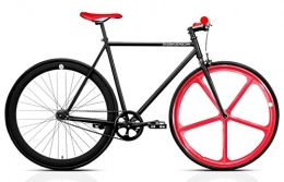 FIX BCN Bicicleta Bicicleta FB FIX4 black & red. Monomarcha fixie / single speed. Talla 53