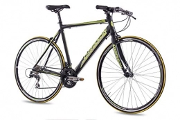 CHRISSON Bicicleta Bicicleta Fitness de 28 pulgadas con cilindro de Chrisson Airwick 2015 con 24g ACERA Negra., negro