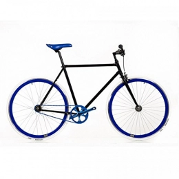 Desconocido Bicicleta Bicicleta negra detalles zules