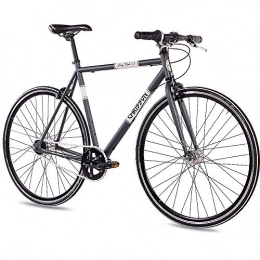 CHRISSON Bicicleta CHRISSON - Bicicleta de carreras de 28 pulgadas, retro, vintage, Road N7, antracita, con cambio de buje Shimano Nexus de 7 velocidades, para hombre y mujer, tamaño 56 cm, tamaño de rueda 28.00