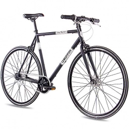 CHRISSON Bicicleta CHRISSON - Bicicleta de carreras de 28 pulgadas, retro, vintage, Road N7, color negro, con cambio de buje Shimano Nexus de 7 velocidades, para hombre y mujer, tamaño 56 cm, tamaño de rueda 28.00