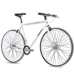 CHRISSON Bicicleta CHRISSON Urban Road S2 - Bicicleta de carreras (28", con 2G SRAM Automatix, color blanco mate, tamaño del marco: 59 cm)