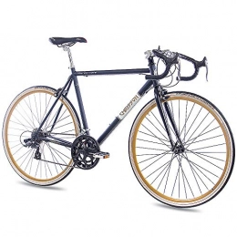 CHRISSON Bicicletas de carretera CHRISSON - VINTAGE ROAD 1.0 Bicicleta de carretera, tamao 28'' (71, 1 cm), color negro matt, 14 velocidades Shimano