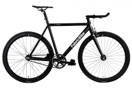 FabricBike Bicicletas de carretera FabricBike- Bicicleta Fixed, Fixie, Single Speed, Cuadro y Horquilla Aluminio, Ruedas 28", 4 Colores, 3 Tallas, 9.45 kg Aprox. (Light Matte Black, S-50cm)