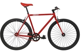 FabricBike  FabricBike- Bicicleta Fixie, piñon Fijo, Single Speed, Cuadro Hi-Ten Acero, 10, 45 kg. (Talla M) (S-49cm, Red & Black)