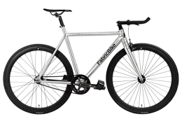 FabricBike Bicicletas de carretera FabricBike Light - Bicicleta Fixed, Fixie, Single Speed, Cuadro y Horquilla Aluminio, Ruedas 28", 4 Colores, 3 Tallas, 9.45 kg Aprox. (Light Polished, S-50cm)