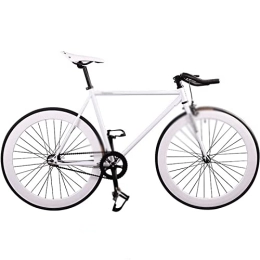 KOOKYY Bicicleta Gear Bike Marco de acero Ciclismo Rueda de aleación de magnesio de una sola velocidad Pista de bicicleta Radios de una pieza Moldura de llanta