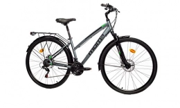 Moma Bikes Bicicletas de carretera Moma Bikes Bicicleta Trekking / Paseo TREKKING PRO W 28", Aluminio, SHIMANO 21V, Susp. Delant.