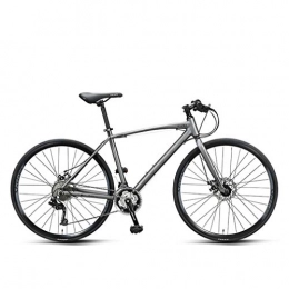 Mzq-yj Bicicleta Mzq-yj Camino de la Bici, para Adulto aleación de Aluminio Ultra-Ligero de la Bicicleta, Ciudad de Utilidad Bicicletas, 30 de Velocidad, 700C, Gris