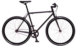RAY Bicicletas de carretera RAY Fixie Negra Bicicleta Urbana con Llantas de Perfil 40 (Talla 53)