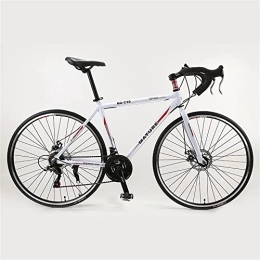 TAURU Bicicleta TAURU Bicicleta de carretera de aluminio, bicicleta de carreras para hombres y mujeres, marco de aluminio ligero, freno de disco dual (21 velocidades, rojo)