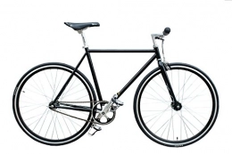WOO HOO BIKES - Bicicleta clásica negra de 19 pulgadas - Bicicleta de engranaje fijo, Fixie, bicicleta de pista (19 pulgadas)