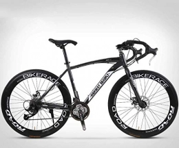ZHJBD Bicicleta Worth having - Bicicleta de carretera de 26 pulgadas, bicicletas de 27 velocidades, freno de disco doble, marco de acero de alto carbono, carreras de bicicletas de carretera, solo hombres y mujeres ad
