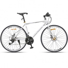 YXFYXF Bicicletas de carretera YXFYXF Bicicleta de Doble suspensión de la suspensión, Bicicleta de Carretera con Frenos de Disco Doble, aleación de Aluminio de 27 velocidades MTB, 9 Posi (Color : White, Size : 27.5 Inches)