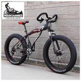 24 Pulgadas Bicicleta BTT Neumático Gordo para Adulto Hombre Mujer, Doble  Suspensión Bicicleta Montaña, Profesional Niña Niño Marco de Acero Carbono