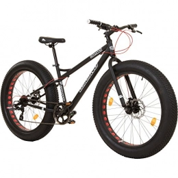 Coyote Bicicletas de montaña 17'Coyote fatman Fat Bike 26' X 4.0'Fat Tyre Negro negro