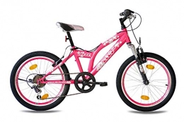 KCP Bicicletas de montaña 20 "KCP bicicleta de montaña infantil Jett SF 6 velocidades Shimano rosa – (20 cm)