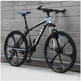 FMOPQ Bicicletas de montaña 26" MTB Front Suspension 30 Speed Gears Mountain Bike with Dual Oil Brakes Black
