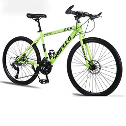 WSS Bicicleta 26 pulgadas bicicleta de freno mecánico adecuado para estudiantes adultos y hombres bicicleta de montaña cross-country verde-30speed