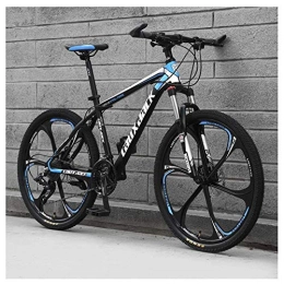 FMOPQ Bicicletas de montaña 27Speed Mountain Bike Front Suspension Mountain Bike with Dual Disc Brakes Aluminum Frame 26" Black