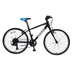 8haowenju Bicicleta porttil Ligera de Aluminio de 24 Pulgadas y 7 velocidades, cercanas urbanas, Altura de 135-150 cm, Bicicleta de Carretera Principal (Color : Black, Design : 7-Speed)