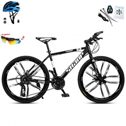 AI-QX Bicicletas de montaña AI-QX Bicicleta Montaña 26", 30V, Doble Freno Disco, Negro