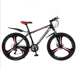 baozge Bicicletas de montaña Baozge Bicicleta de montaña de 26 velocidades para adulto, ligera, de acero al carbono con ruedas Full Frame Suspensión delantera Bicicleta de hombre Freno de disco C 24 velocidades, C, 27Speed