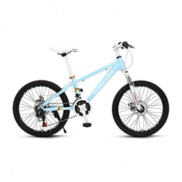 Yuxiaoo Bicicleta Bicicleta, bicicleta de montaña de 24 velocidades y 20 pulgadas, bicicleta de choque para adolescentes, con marco de acero de alto carbono, fácil de instalar, freno de disco mecánico, para niños o