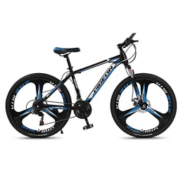 Yuxiaoo Bicicleta Bicicleta, Bicicleta de montaña de 26", Bicicleta de choque de 27 velocidades, Con marco de acero con alto contenido de carbono, Freno de disco doble, Para adultos y adolescentes, Antideslizante