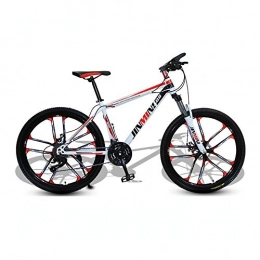 Yuxiaoo Bicicleta Bicicleta, bicicleta de montaña de choque, bicicleta de 24 / 26 pulgadas y 27 velocidades, para adultos y adolescentes, se adapta a varios terrenos, marco de acero con alto contenido de carbono /