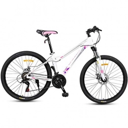 GXQZCL-1 Bicicleta Bicicleta de Montaa, BTT, Bicicleta de montaña, bicicletas marco de aluminio de aleacin, doble disco de freno y suspensin delantera, de 26 pulgadas de ruedas, velocidad 21 MTB Bike ( Color : D )