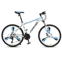 GXQZCL-1 Bicicletas de montaña Bicicleta de Montaa, BTT, De 26 pulgadas de bicicletas de montaña, bicicletas de carbono marco de acero duro-cola, doble disco de freno y suspensin delantera, 24 de velocidad MTB Bike ( Color : B )