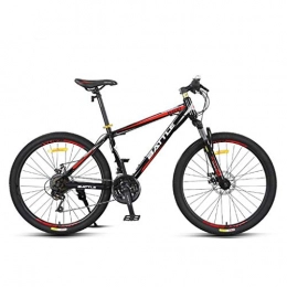 GXQZCL-1 Bicicletas de montaña Bicicleta de Montaa, BTT, De 26 pulgadas de bicicletas de montaña, bicicletas de marco de acero al carbono, doble disco de freno y suspensin delantera, la rueda de radios MTB Bike ( Color : Red )