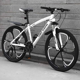 Dsrgwe Bicicleta Bicicleta de Montaña, 26” Bicicleta de montaña, Marco de Acero al Carbono Bicicletas de montaña, Doble Disco de Freno y suspensión Delantera (Color : D, Size : 27-Speed)