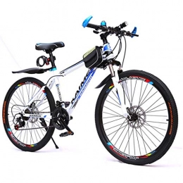 WGYEREAM Bicicleta Bicicleta de Montaña, 26" las bicicletas de montaña for mujer for hombre Barranco delantera de la bici de doble suspensión del marco del freno de disco 21 velocidades de acero al carbono ( Color : C )